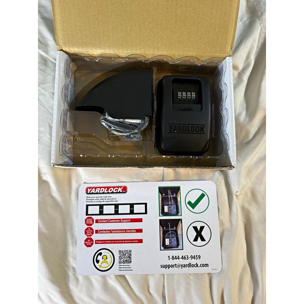 Yardlock Gate Lock XLB Keyless Combination Gate Lock Black Matte w/ Hardware